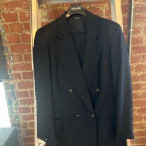Giorgio Armani Black Label Navy Blue Suit
